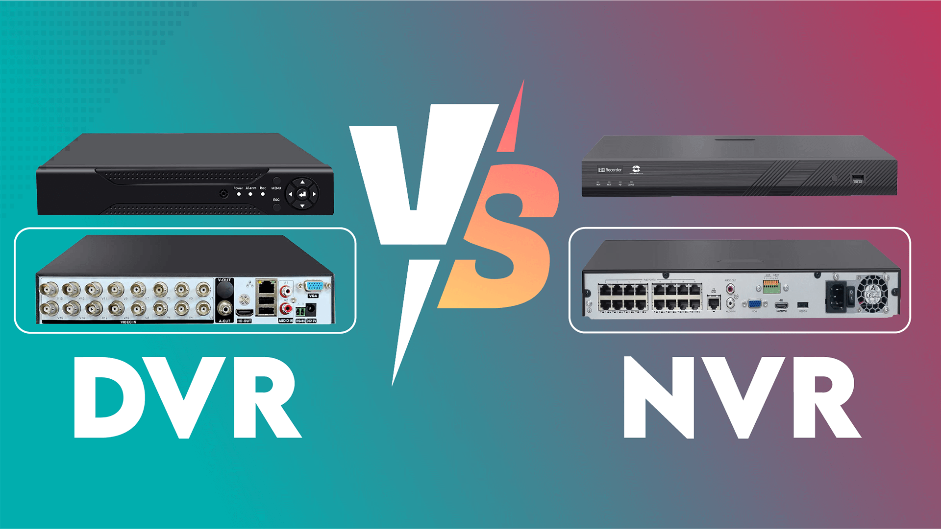 Difference Between NVR and DVR